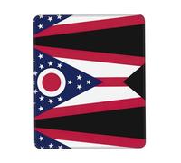 SDEGTHO Ohio State Flag Mouse Pad With Anti-Fray Stitching, Non-Slip Rubber Base Computer Mouse Pads For Wireless Mouse