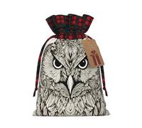 SDEGTHO Owls Birds 1pcs Durable Material Tote Bag 4.7x 6.9in With Drawstring Choice For Halloween Stylish Gift