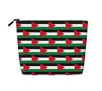 SDEGTHO Palestine Flag1 Versatile Travel Bag Makeup Bag Large Capacity Cosmetic Pouch Zipper Bag Toiletry Bag, Black, One Size