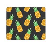 SDEGTHO Pineapple Smooth Surface Lock Edge Mouse Pad Durable Rubber Base Desk Mat for Precise Cursor Control