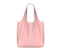 SDEGTHO Pink Texture Print Packable Grocery Shopper Reusable Tote 25l Polyester Shoulder Bag Modern Holiday Gift