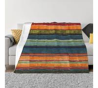SDEGTHO Rainbow Printing Ultra Soft Micro Fleece Anti Pilling Flannel Sofa Blanket For Camping Travel