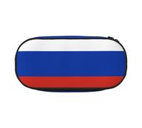 SDEGTHO Russian Flag Big Capacity Pencil Case,Multiuse Pencil Pouch,Portable Pencil Bag,Pen Case for Office