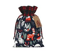 SDEGTHO Scandinavian Animals 1pcs Durable Material Tote Bag 8.3 * 11.8in With Drawstring Choice For Halloween Stylish Gift