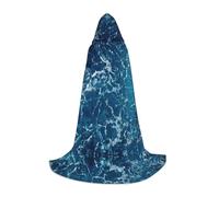 SDEGTHO Sea Seen From The Top Halloween Party Costume Hooded Cape For Teens Witch Vampire Wizard Masquerade Ball Cosplay Gear