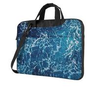 SDEGTHO Sea Seen From The Top Print Multi-Pocket Laptop Bag Shoulder Crossbody Case Shockproof Computer Briefcase For Sports
