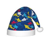 SDEGTHO Shark Baby Santa Toddler Christmas Hat For New Year Party Headwear Extra Thicken Classic Fur