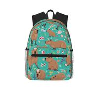 SDEGTHO Shuitun Modeling Printed Casual Backpack Spacious Rucksack With Multi Pockets For Travel Outdoor Activities