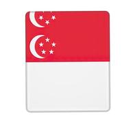 SDEGTHO Singapore Flag Mouse Pad With Anti-Fray Stitching, Non-Slip Rubber Base Computer Mouse Pads For Wireless Mouse