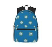 SDEGTHO South Dakota Flag Printed Casual Backpack Spacious Rucksack With Multi Pockets For Travel Outdoor Activities