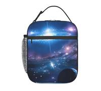 SDEGTHO Space Planets Print Insulated Lunch Bag Thermal Lunch Tote Portable Cooler Bag for Daily Commute Use