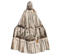 SDEGTHO Stall Barn Door Gothic Robe Wizard Cloak Adult Long Cape For Masquerade Medieval Halloween Costume