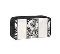 SDEGTHO the Reader Printed Stationery Case Spacious Pencil Pouch Polyester Zip Organizer for School College Office Days