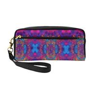 SDEGTHO Tie Dye Hippies Women Travel Makeup Pouch Makeup Bag For Purse Portable Toiletry Bag Accessories Organizer, Black, One Size