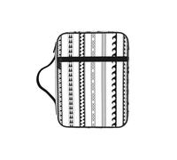 SDEGTHO Triangle Stripes Bohemian Pattern Fashion Printed Bible Carrying Pouch Waterproof Oxford Bag with Organizer Pockets for Students & Adults