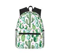 SDEGTHO Tropical Cactus Tree Flower Lightweight Casual Backpack Water Resistant Daypack For School Work Hiking Camping