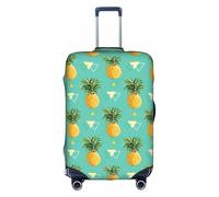 SDEGTHO Tropical Fruit Pineapple Printing Elastic Suitcase Cover Dust Proof Scratch Resistant Fits Central Handle Luggage for Trips