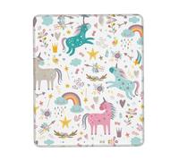 SDEGTHO Unicorns Pink Large Gaming Mouse Pad Desk Mat, Non-Slip Rubber Base, Stitched Edges, Water-Resistant, For Gamer