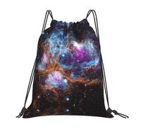 SDEGTHO Universe Galaxy Space. Printed Drawstring Backpack Gym Bag, Lightweight Water-Resistant Sports Backpack For Men Women, Yoga, Running, Workout