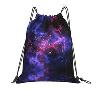 SDEGTHO Universe Galaxy Star Space Printed Drawstring Backpack Gym Bag, Lightweight Water-Resistant Sports Backpack For Men Women, Yoga, Running, Workout