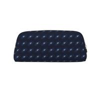 SDEGTHO Universe Milky Way Galaxy Printing Leather Pencil Case Large Capacity School Pen Bag Fountain Pen Holder for Boys and Girls Gift