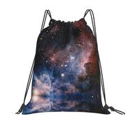 SDEGTHO Universe Milky Way Nebula Galaxy Printed Drawstring Backpack Gym Bag, Lightweight Water-Resistant Sports Backpack For Men Women, Yoga, Running, Workout