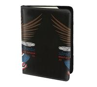 SDEGTHO USA Patriotic Eagle with American Flag Printing Passport Holder for Travel Must Have,Passport Cover Case for Travel Accessories for Women Men