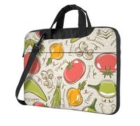 SDEGTHO Vegetable Fruit. Print Multi-Pocket Laptop Bag Shoulder Crossbody Case Shockproof Computer Briefcase For Sports