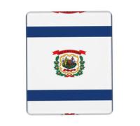 SDEGTHO West Virginia State Flag Mouse Pad With Anti-Fray Stitching, Non-Slip Rubber Base Computer Mouse Pads For Wireless Mouse