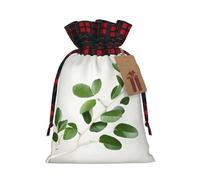 SDEGTHO White Natural Greenery Twig 1pcs Durable Material Tote Bag 8.3 * 11.8in With Drawstring Choice For Halloween Stylish Gift