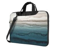SDEGTHO Within The Tides Print Multi-Pocket Laptop Bag Shoulder Crossbody Case Shockproof Computer Briefcase For Sports