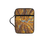 SDEGTHO Yellow Tree Fashion Printed Bible Carrying Pouch Waterproof Oxford Bag with Organizer Pockets for Students & Adults
