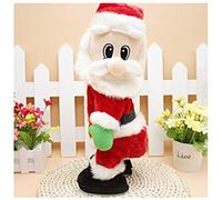 SdeNow Dancing Santa Claus Toy - Animated Singing Dancing Santa with New Upgraded English Song, Electric Santa Shaking Hips, Funny Musical Christmas Decoration Gift for Kids and Adults