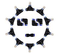 SdeNow Misting Nozzles,Outdoor Misting Cooling System Nozzles for Patio Garden Umbrellas Fan,1/4-Inch Orifice, 5pcs link Mist Nozzles,10pcs Stainless Steel Mist Nozzles