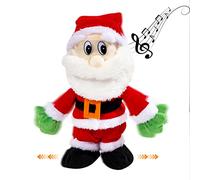 SdeNow Walking Santa,Singing Dancing Musical Twerking Shaking Santa Claus Animated Christmas Electric Santa Claus Toys Dolls Xmas Gift,12 Inch