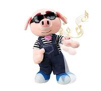 SdeNow Waving Singing Dancing Pig Stuffed Animal Age 3+, Interactive Plush Toy, Fun Animation Baby Electronic Pet, Kids Gifts