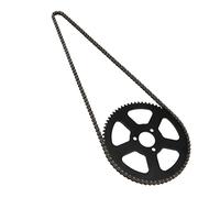 SDENSHI 25H 68T 68 Tooth Rear Sprocket + Chain Fit for 49CC Mini Sports Pocket Bike 2 Stroke Motorized Bike Bicycle Moped Replacement Parts