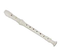 SDENSHI British ABS Baroque Treble B Tone 8 Hole Clarinet Descant Recorder - White, 32.5x3.2x3.2cm