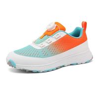 SDEQA Golf Shoes for Womens Rotary Button Spikeless Professional Golfers Training Sneakers Non Slip Lightweight,B,2 UK