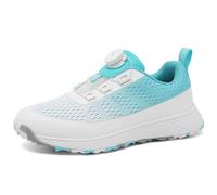 SDEQA Golf Shoes for Womens Rotary Button Spikeless Professional Golfers Training Sneakers Non Slip Lightweight,A,2.5 UK