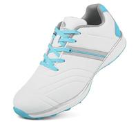 SDEQA Waterproof Professional Golf Shoes Women Spikeless Sole Outdoor Anti Slip Leather Golf Footwears Big Size,C,2.5 UK