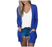 SDERG Cardigans for Women Uk Sale, Long Sleeve 50s Style Cardigans for Women Floral Print Cropped Cardigan Summer Lightweight Jacket Maxi Long Oversized Knitwear Cheap