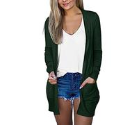 SDERG Cardigans for Women Uk Sale, Long Sleeve Long Cardigans for Women Uk V Neck Cropped Cardigan Plus Size Shrug Top Short Sleeve Button down Kimono Limited time deals