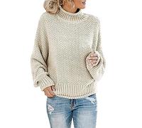 SDERG Cashmere Jumpers Ladies Women Jumpers Uk Woman Jumper Off Shoulder Jumpers for Women Uk Fat Face Ladies Jumpers Loose Jumper Wooly Jumper Chunky Knit Jumpers for Women Uk Polo Neck Jumpers