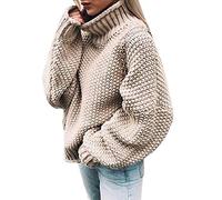 SDERG Cashmere Jumpers Ladies Women's Sweaters Womans Jumpers Jumpers Women Jumper Women Jumper Dresses for Women UK Two Person Jumper Womens Jumpers Size 8 UK Ladies Thick Winter Jumpers Beige