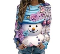 SDERG Christmas Jumpers for Women UK Xmas Flashing Lights T Shirt Size 18 Christmas Jumper Christmas for £10 Christmas Sweatshirts Women UK Xmas for Women Under 10 Rude Christmas Jumpers Women