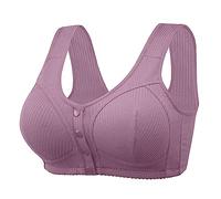 SDERG Front Fastening Bras for Women UK Plus Size Women's Bras Non Wired Full Coverage Soft Comfortable Daisy Bras for Older Women UK Floral Print Non Wired Front Fastening Sports Bra Sale