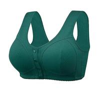 SDERG Front Fastening Bras for Women UK Plus Size Women's Bras Non Wired Full Coverage Soft Comfortable Daisy Bras for Older Women UK Floral Print Non Wired Front Fastening Sports Bra Sale