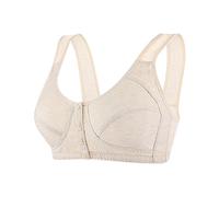 SDERG Front Fastening Plus Size Women's Bras UK Non Wired Full Coverage Soft Comfortable Daisy Bras for Older Women UK Floral Print Non Wired Sports Bra
