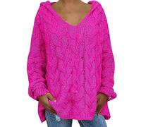 SDERG Ladies Sweater Sweater for Women Cream Wool Jumper Women's Jumpers UK Crochet Jumper Women UK Off Shoulder Womens Jumper Plus Size Jumpers 26 28 Penguin Jumper